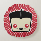 かわいいドラキュララウンドピロー ラウンドクッション (正面)