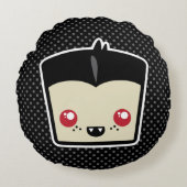 かわいいドラキュララウンドピロー ラウンドクッション (正面)