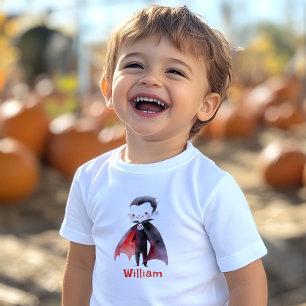 かわいいドラキュラ ハロウィン誕生日パーティー トドラーTシャツ