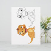 かわいいドラゴンのぬりえページ (スタンド正面)