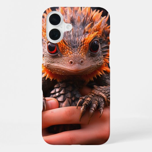 かわいいドラゴンのスマホケース iPhoneケース (裏面)