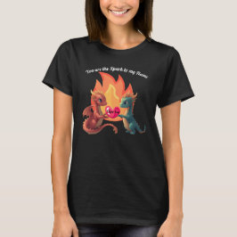 かわいいドラゴンのラブTシャツ Tシャツ