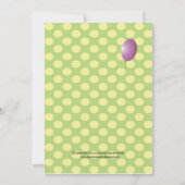 かわいいドラゴンの子供パーティー招待状、子供の誕生日パーティー 招待状 (裏面)