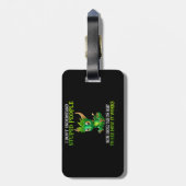 かわいいドラゴンの愛する愚かな人々を理解できない ラゲッジタグ (裏面縦)