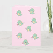 かわいいドラゴンの母の日グリーティングカード（名言付き） サンキューカード (裏面)