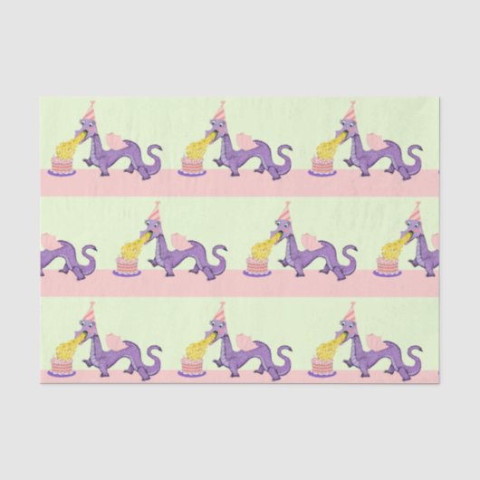 かわいいドラゴンの誕生日 薄葉紙 (正面)