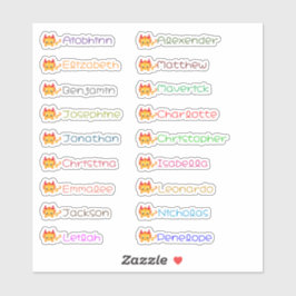 かわいいドラゴンカスタムの複数の名前のシール シール