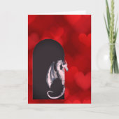 かわいいドラゴンハート孫娘バレンタインデー カード (正面)