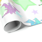 かわいいドラゴンパターン ラッピングペーパー (ロールコーナー)