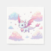 かわいいドラゴンベビーシャワー スタンダードカクテルナプキン (正面)