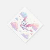 かわいいドラゴンベビーシャワー スタンダードカクテルナプキン (角)