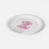 かわいいドラゴンベビーシャワー ペーパープレート (アングル)