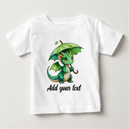 かわいいドラゴンベビーTシャツ ベビーTシャツ