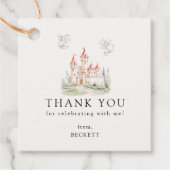 かわいいドラゴン城の誕生日パーティー感謝祭 フェイバータグ (正面)