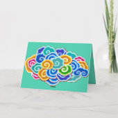 かわいいドラゴン折り紙誕生日おめでとうGC干支 シーズンカード (裏面)