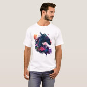かわいいドラゴン獣モード Tシャツ (正面フル)