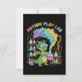 かわいいドラゴン科学者 | 魔法のポーション プレイルーム サンキューカード (裏面)