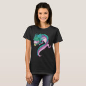 かわいいドラゴン+あくあもどき Tシャツ (正面フル)