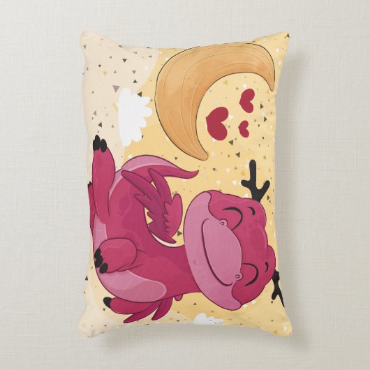 かわいいドラゴン アクセントクッション (正面(垂直))