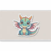 かわいいドラゴン ステッカー シール (正面)