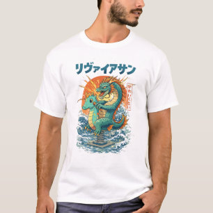 かわいいドラゴン スプリングライダー おもしろデザイン Tシャツ