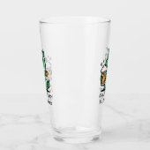 かわいいドラゴン ビールを飲む タンブラーグラス (左)
