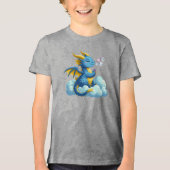 かわいいドラゴン+ファンタジー トライブレンドＴシャツ (正面)