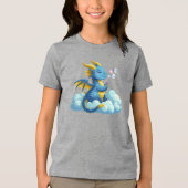 かわいいドラゴン+ファンタジー トライブレンドＴシャツ (正面)