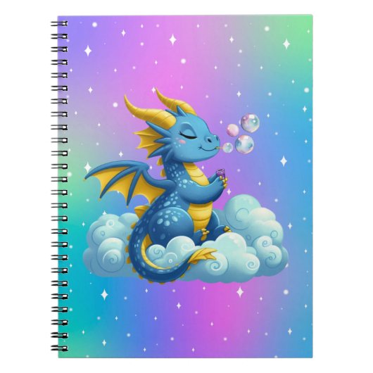 かわいいドラゴン+ファンタジー ノートブック (正面)