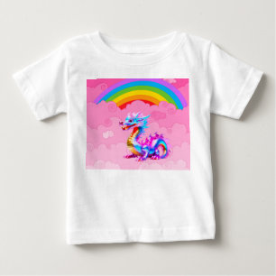 かわいいドラゴン ベビーTシャツ