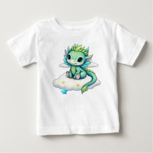 かわいいドラゴン ベビーTシャツ
