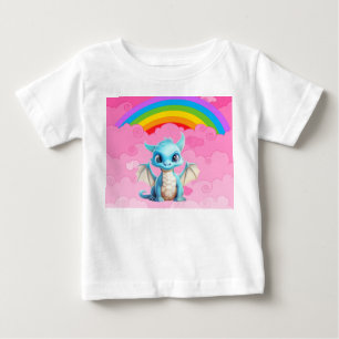 かわいいドラゴン ベビーTシャツ