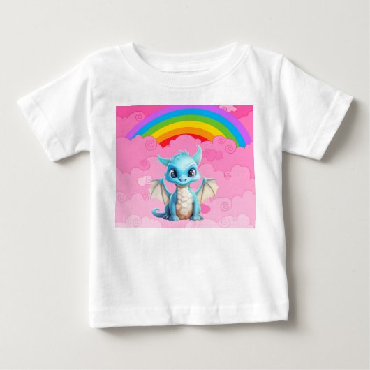 かわいいドラゴン ベビーTシャツ (正面)