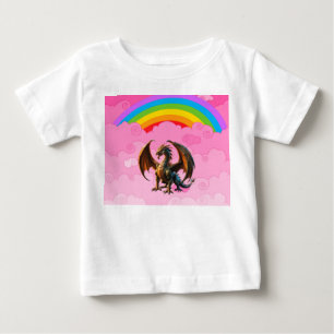 かわいいドラゴン ベビーTシャツ