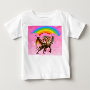 かわいいドラゴン ベビーTシャツ