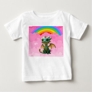 かわいいドラゴン ベビーTシャツ