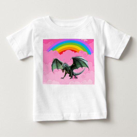 かわいいドラゴン ベビーTシャツ (正面)