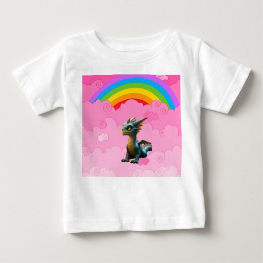 かわいいドラゴン ベビーTシャツ (正面)