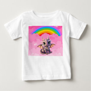 かわいいドラゴン ベビーTシャツ