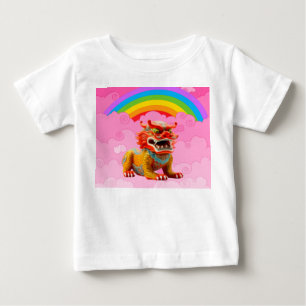 かわいいドラゴン ベビーTシャツ