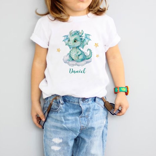 かわいいドラゴン ベビーTシャツ