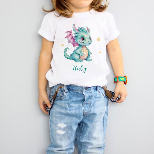 かわいいドラゴン ベビーTシャツ