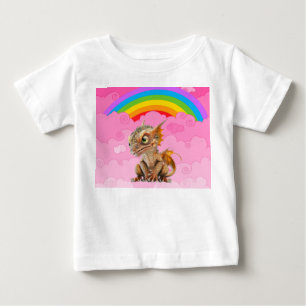かわいいドラゴン ベビーTシャツ