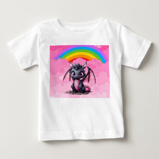 かわいいドラゴン ベビーTシャツ (正面)