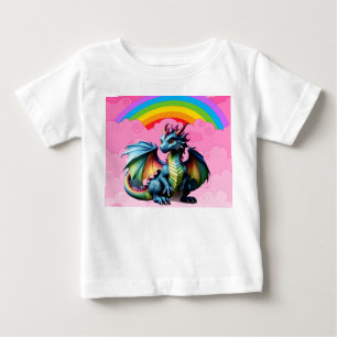 かわいいドラゴン ベビーTシャツ