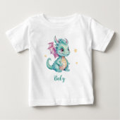 かわいいドラゴン ベビーTシャツ (正面)