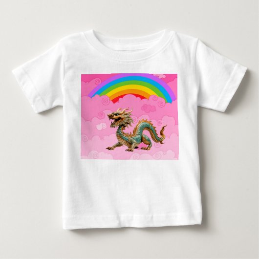 かわいいドラゴン ベビーTシャツ (正面)