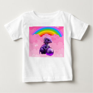 かわいいドラゴン ベビーTシャツ