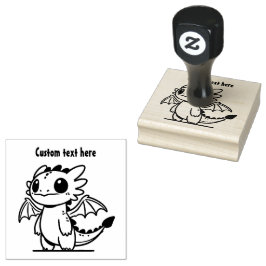 かわいいドラゴン ラバースタンプ