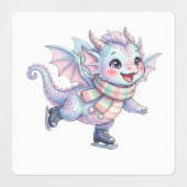 かわいいドラゴン ラベル (デザイン1)